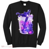 Galaxy Cats Boba Tea Sweatshirt thumb 0