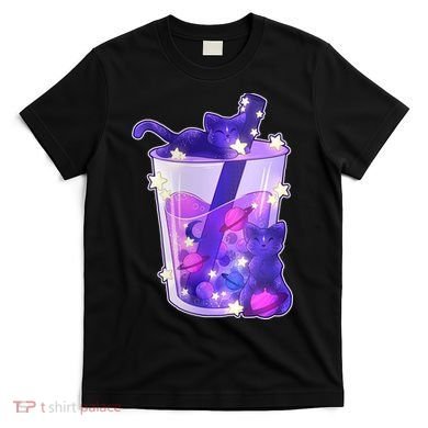 Galaxy Cats Boba Tea T-Shirt