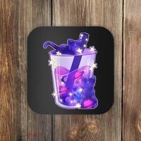 Galaxy Cats Boba Tea Coaster thumb 0