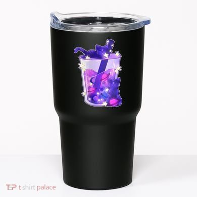Galaxy Cats Boba Tea Tumbler