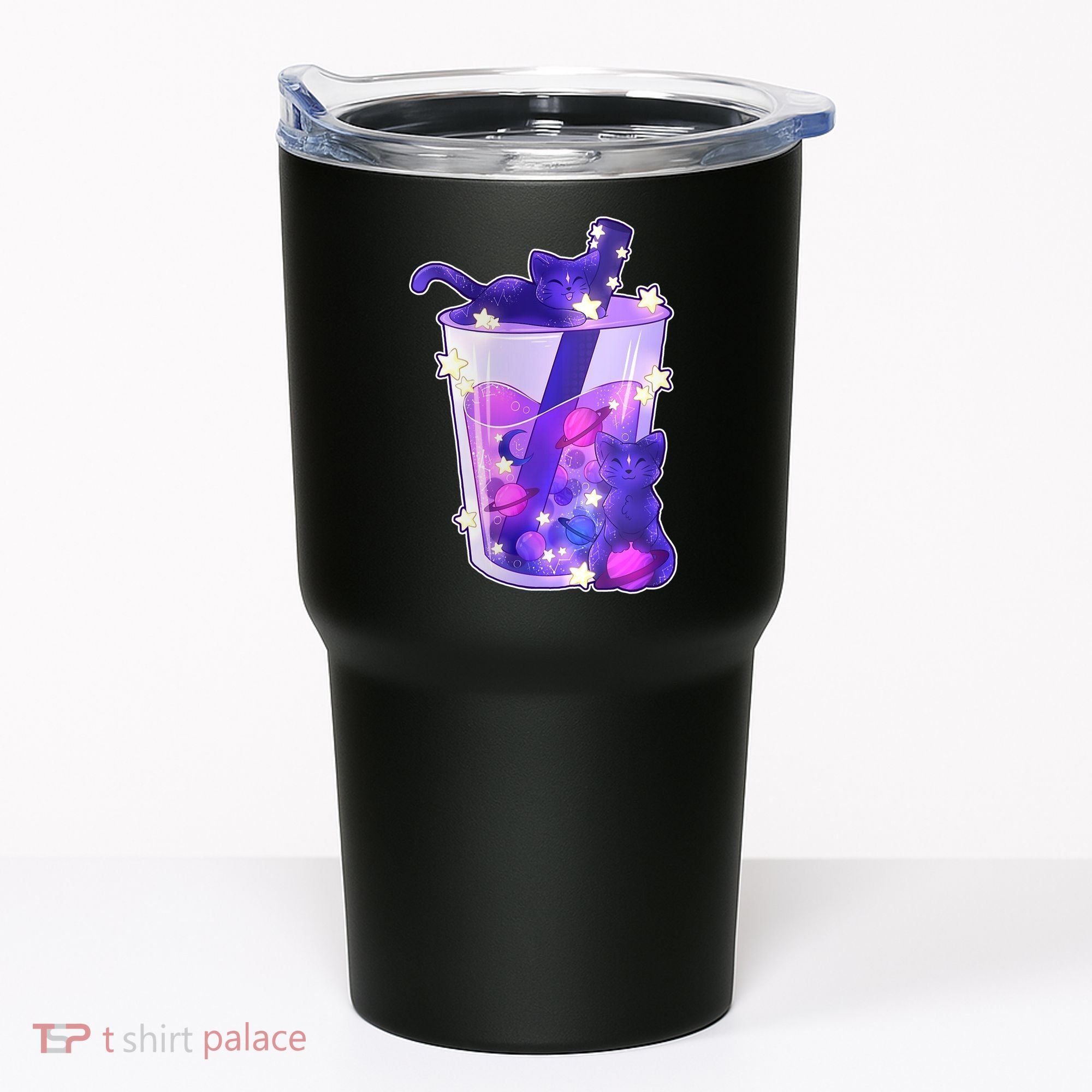 Galaxy Cats Boba Tea Tumbler