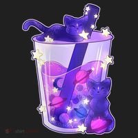 Galaxy Cats Boba Tea Tumbler thumb 3