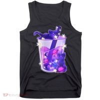 Galaxy Cats Boba Tea Tank Top thumb 0