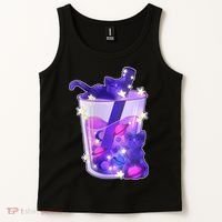 Galaxy Cats Boba Tea Tank Top thumb 2