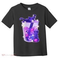 Galaxy Cats Boba Tea Toddler T-Shirt thumb 0