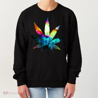 Galaxy Kush In Space Weed Women's Sweatshirt