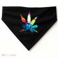 Galaxy Kush In Space Weed USA-Made Doggie Bandana thumb 0