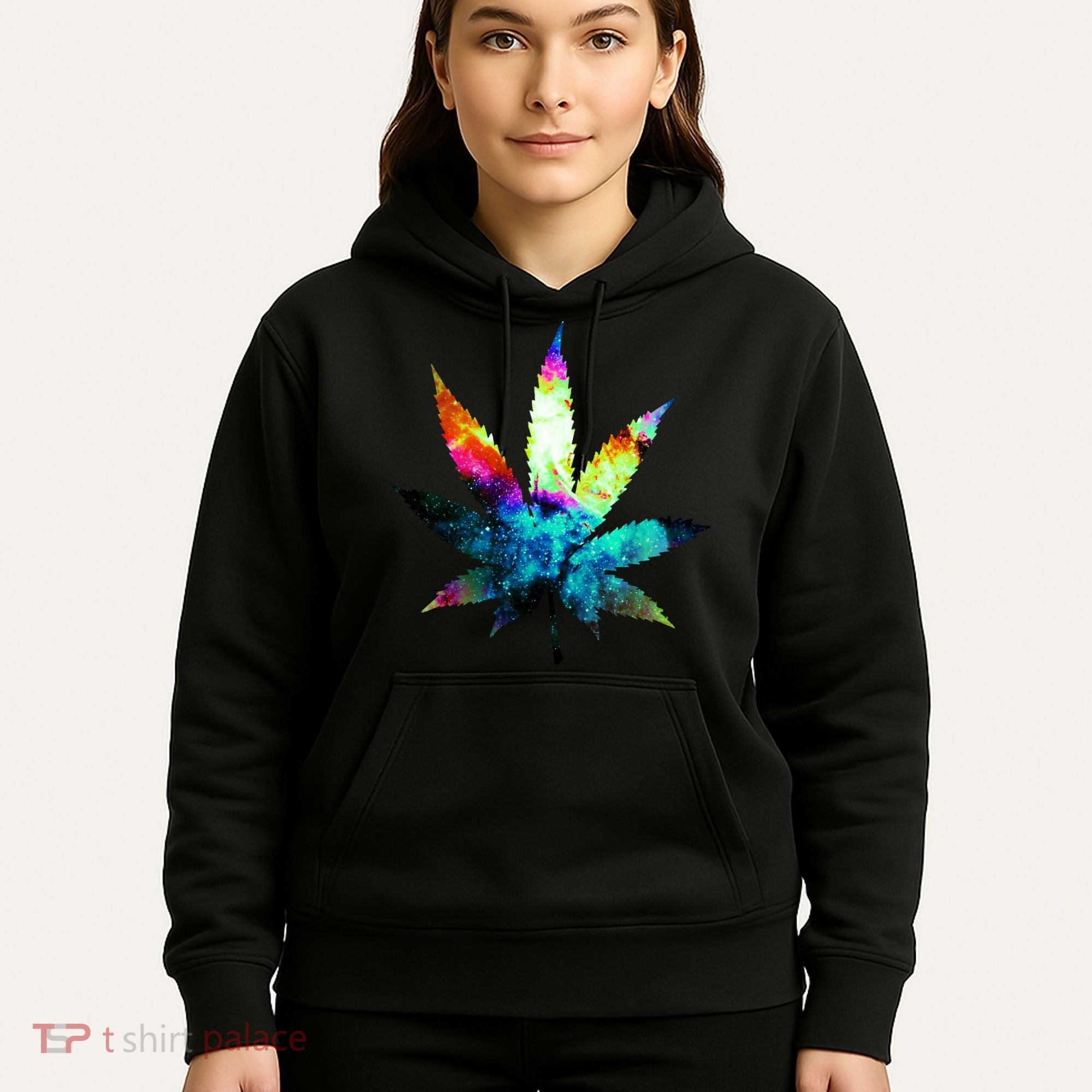 Galaxy Kush In Space Weed Hoodie