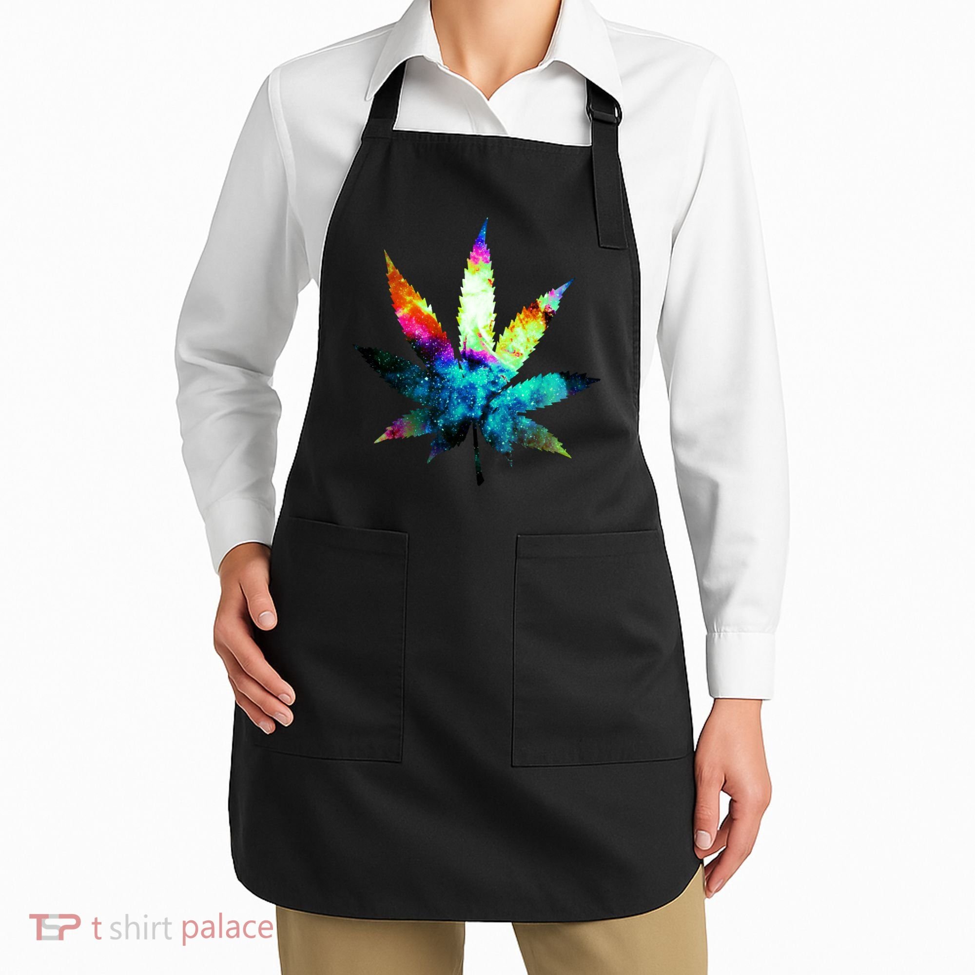 Galaxy Kush In Space Weed Apron