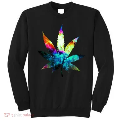 Galaxy Kush In Space Weed Sweatshirt