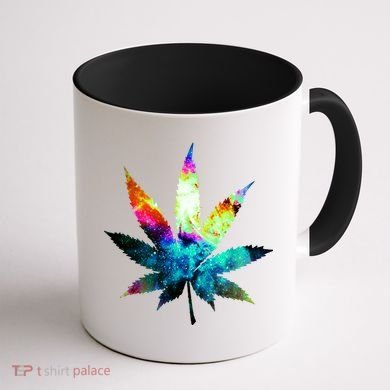 Galaxy Kush In Space Weed Coffee Mug back