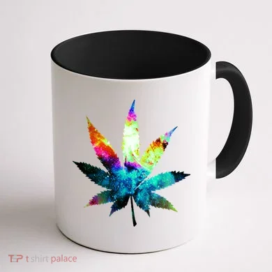 Galaxy Kush In Space Weed Coffee Mug back