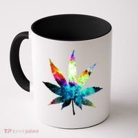 Galaxy Kush In Space Weed Coffee Mug thumb 0