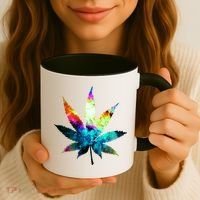Galaxy Kush In Space Weed Coffee Mug thumb 3