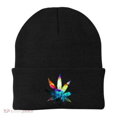 Galaxy Kush In Space Weed Beanie