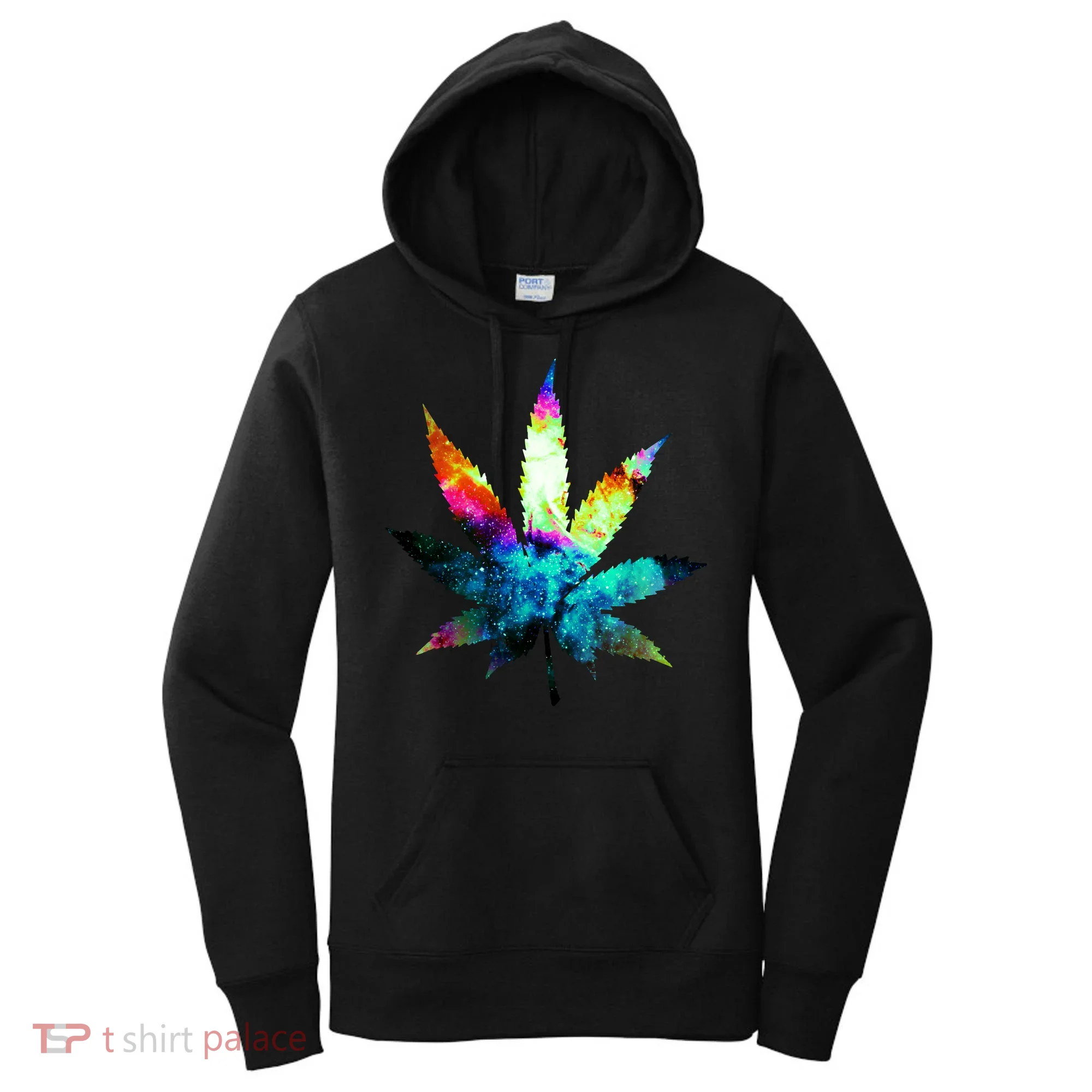 Galaxy Kush In Space Weed Women's Hoodie