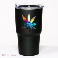 Galaxy Kush In Space Weed Tumbler thumb 0