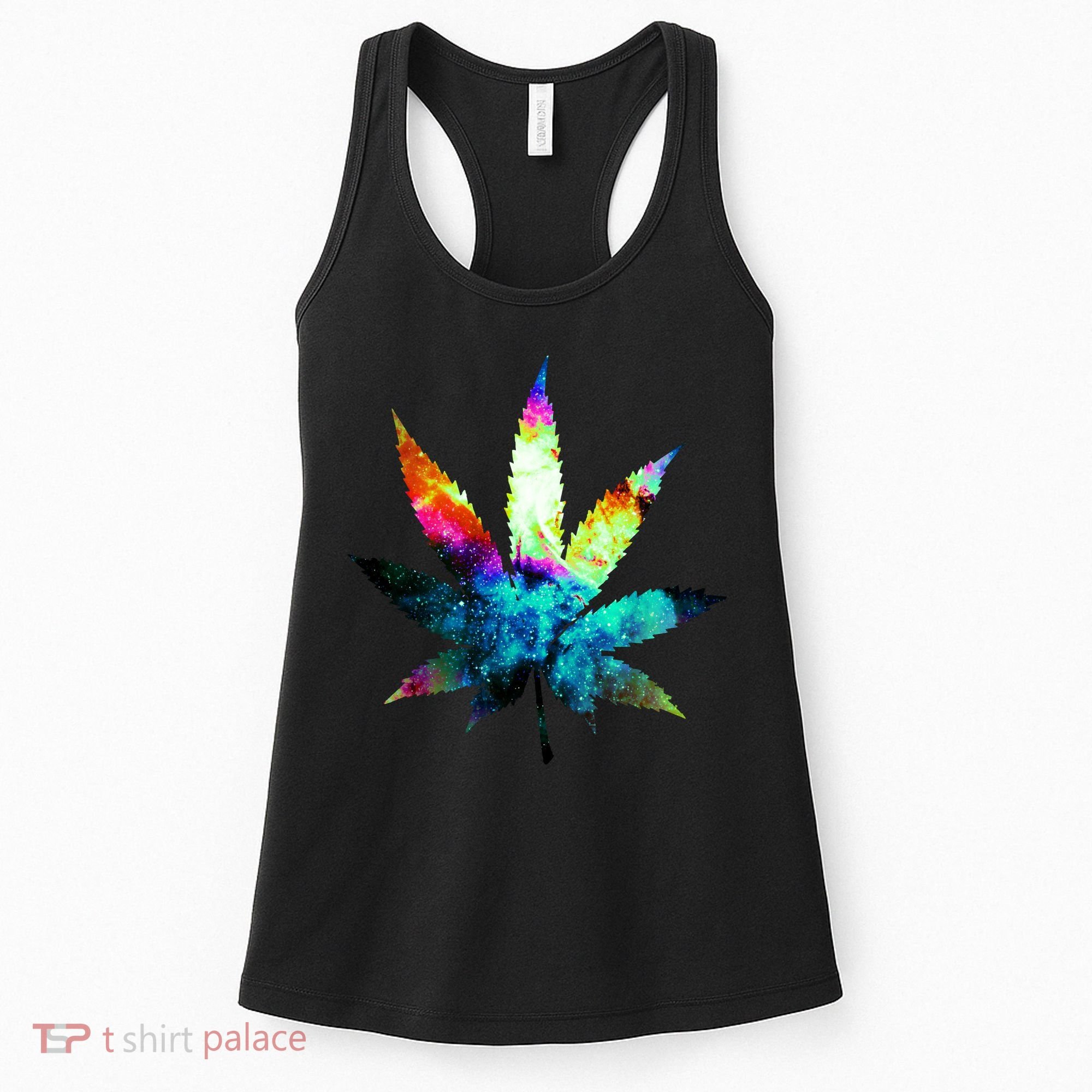 Galaxy Kush In Space Weed Women's Tank Top