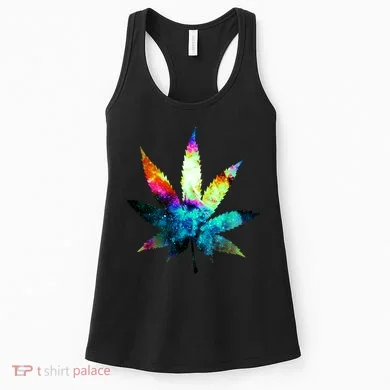 Galaxy Kush In Space Weed Women's Tank Top