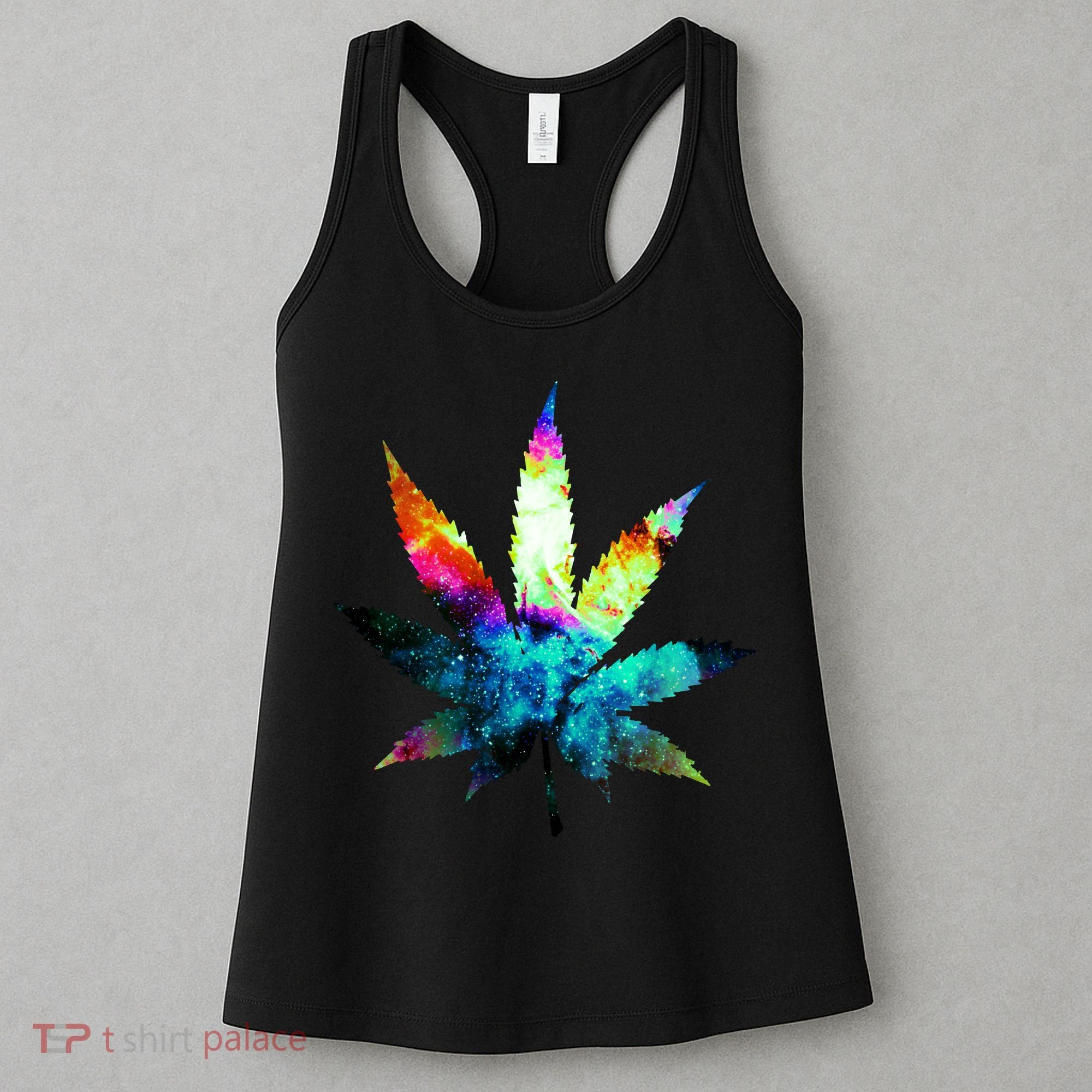 Galaxy Kush In Space Weed Women's Tank Top