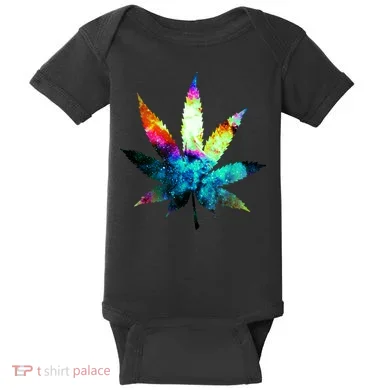 Galaxy Kush In Space Weed Baby Bodysuit