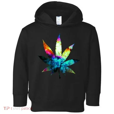 Galaxy Kush In Space Weed Toddler Hoodie