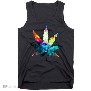 Galaxy Kush In Space Weed Tank Top