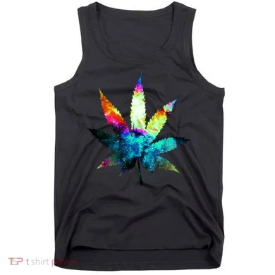 Galaxy Kush In Space Weed Tank Top