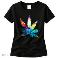 Galaxy Kush In Space Weed Women's T-Shirt thumb 0
