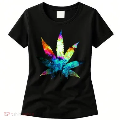 Galaxy Kush In Space Weed Women's T-Shirt