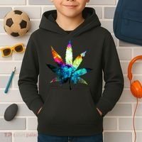 Galaxy Kush In Space Weed Kids Hoodie thumb 2