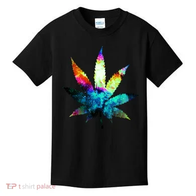 Galaxy Kush In Space Weed Kids T-Shirt