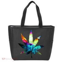 Galaxy Kush In Space Weed Tote Bag thumb 0