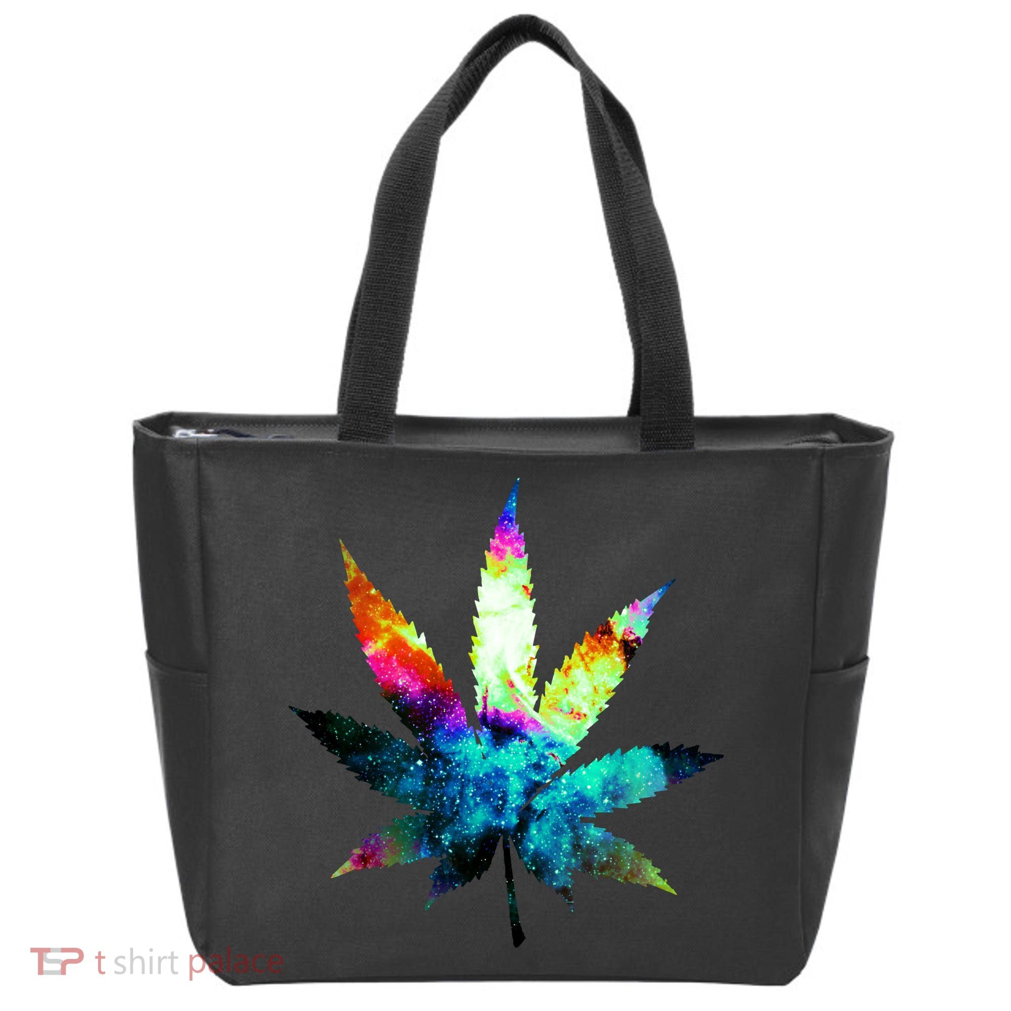Galaxy Kush In Space Weed Tote Bag