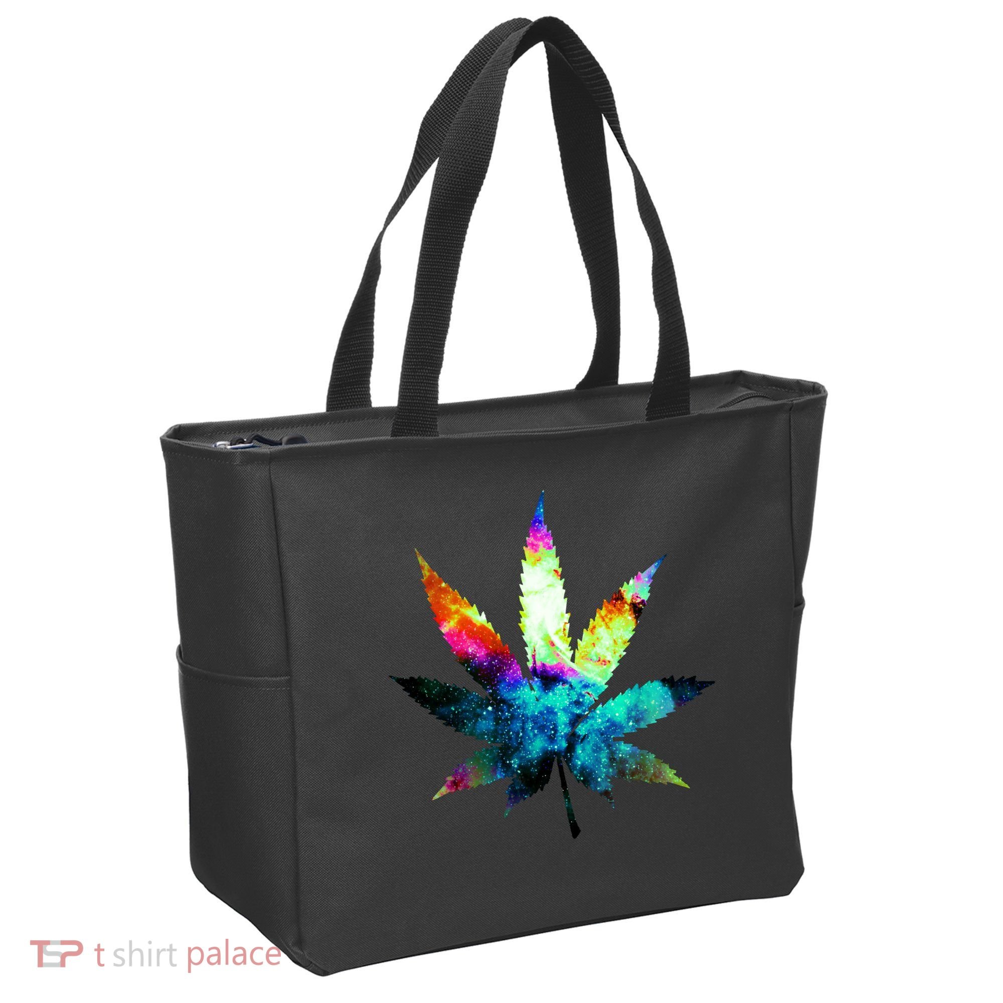 Galaxy Kush In Space Weed Tote Bag