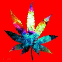 Galaxy Kush In Space Weed Santa Hat thumb 1