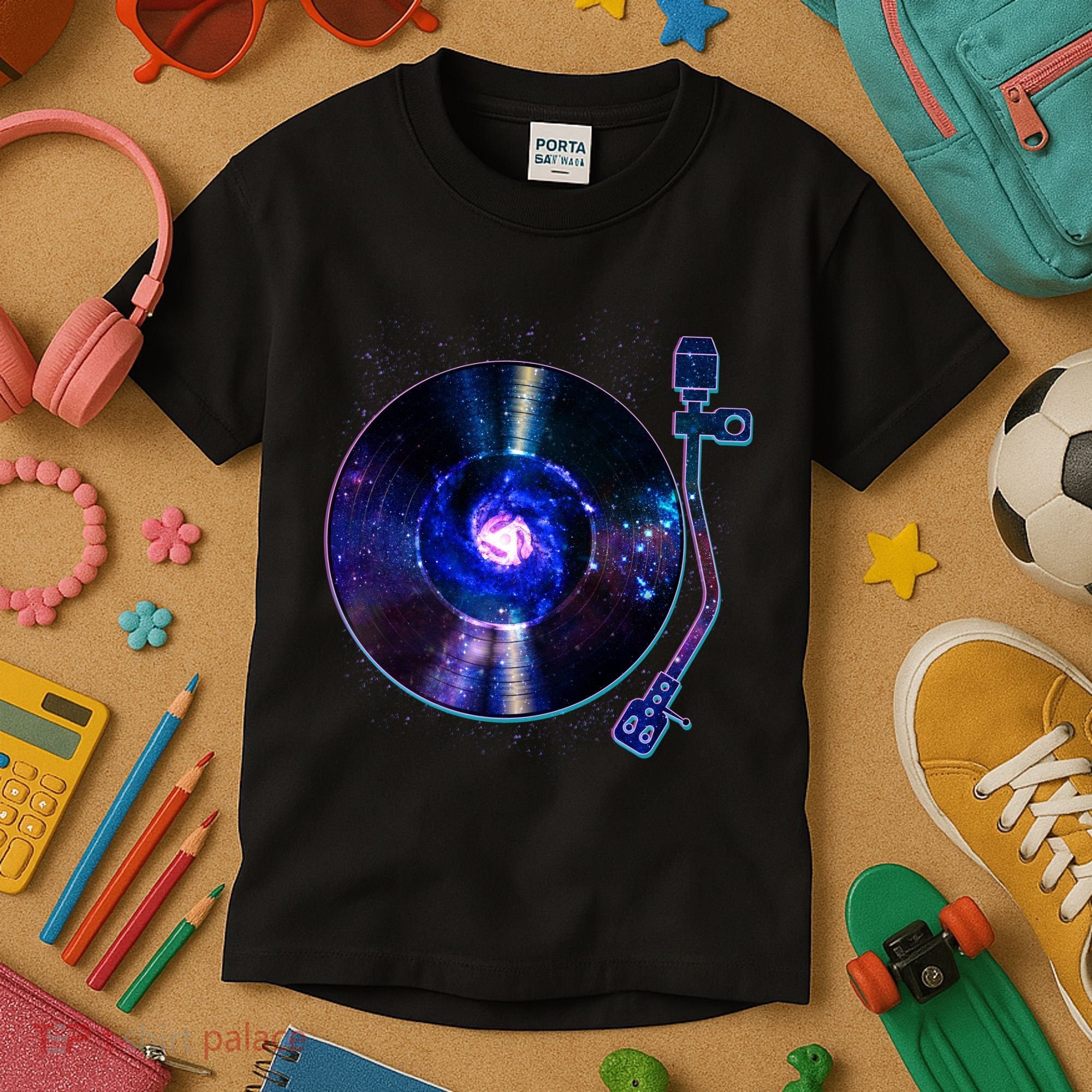 Galaxy Record Kids T-Shirt