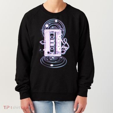Galaxy Retro Space Cassette Tape Women's Sweatshirt