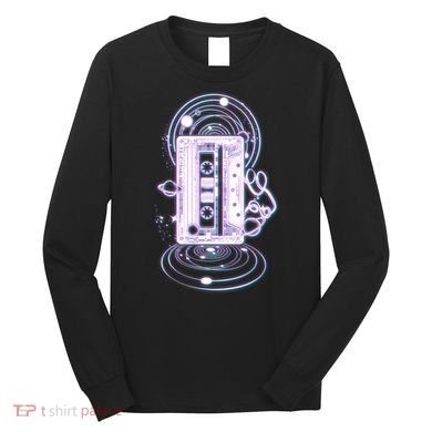 Galaxy Retro Space Cassette Tape Long Sleeve Shirt