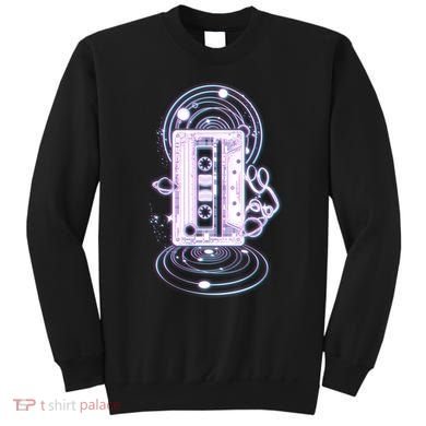 Galaxy Retro Space Cassette Tape Sweatshirt
