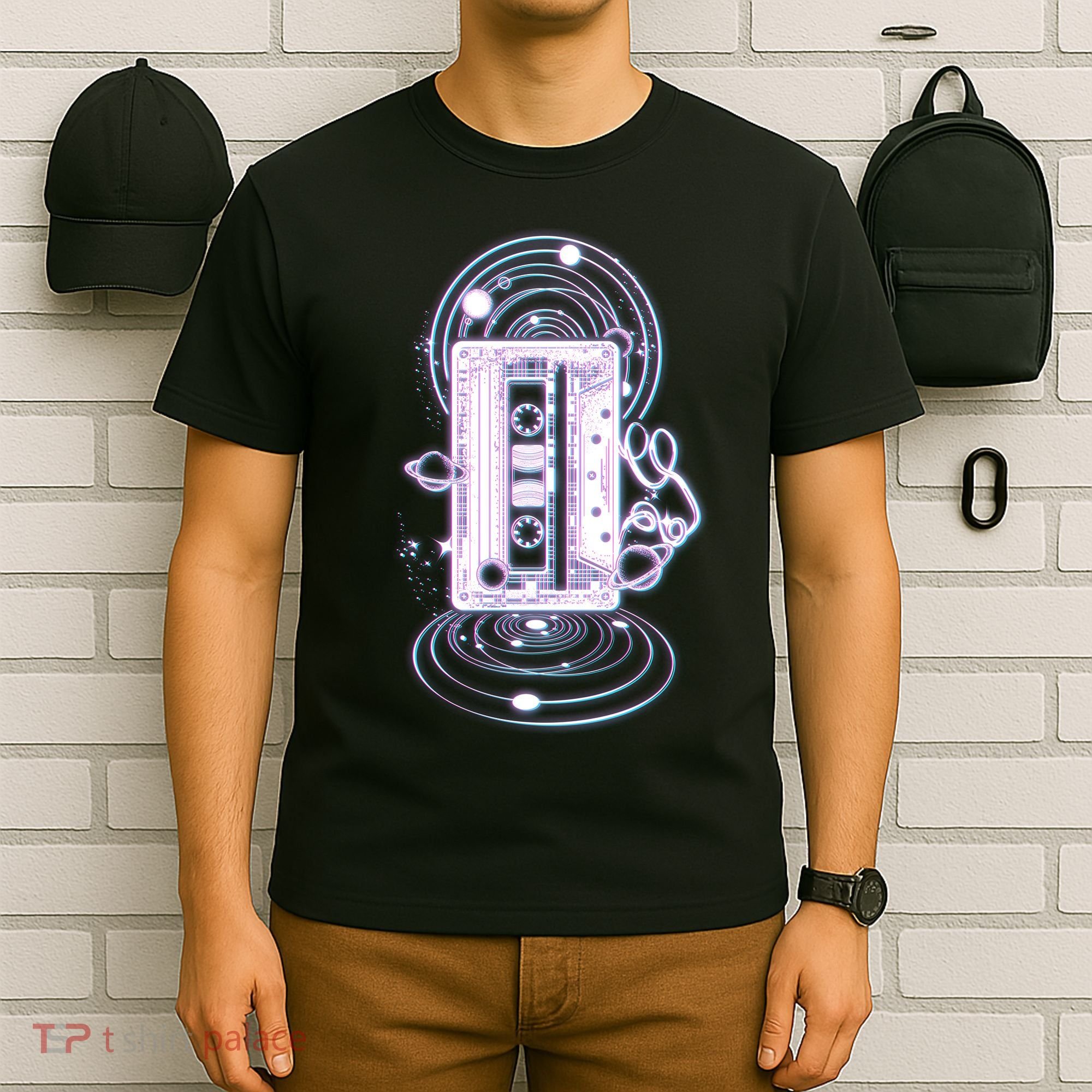 Galaxy Retro Space Cassette Tape T-Shirt