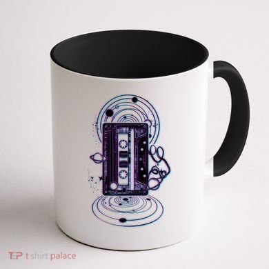 Galaxy Retro Space Cassette Tape Coffee Mug back