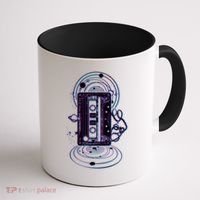 Galaxy Retro Space Cassette Tape Coffee Mug thumb 1