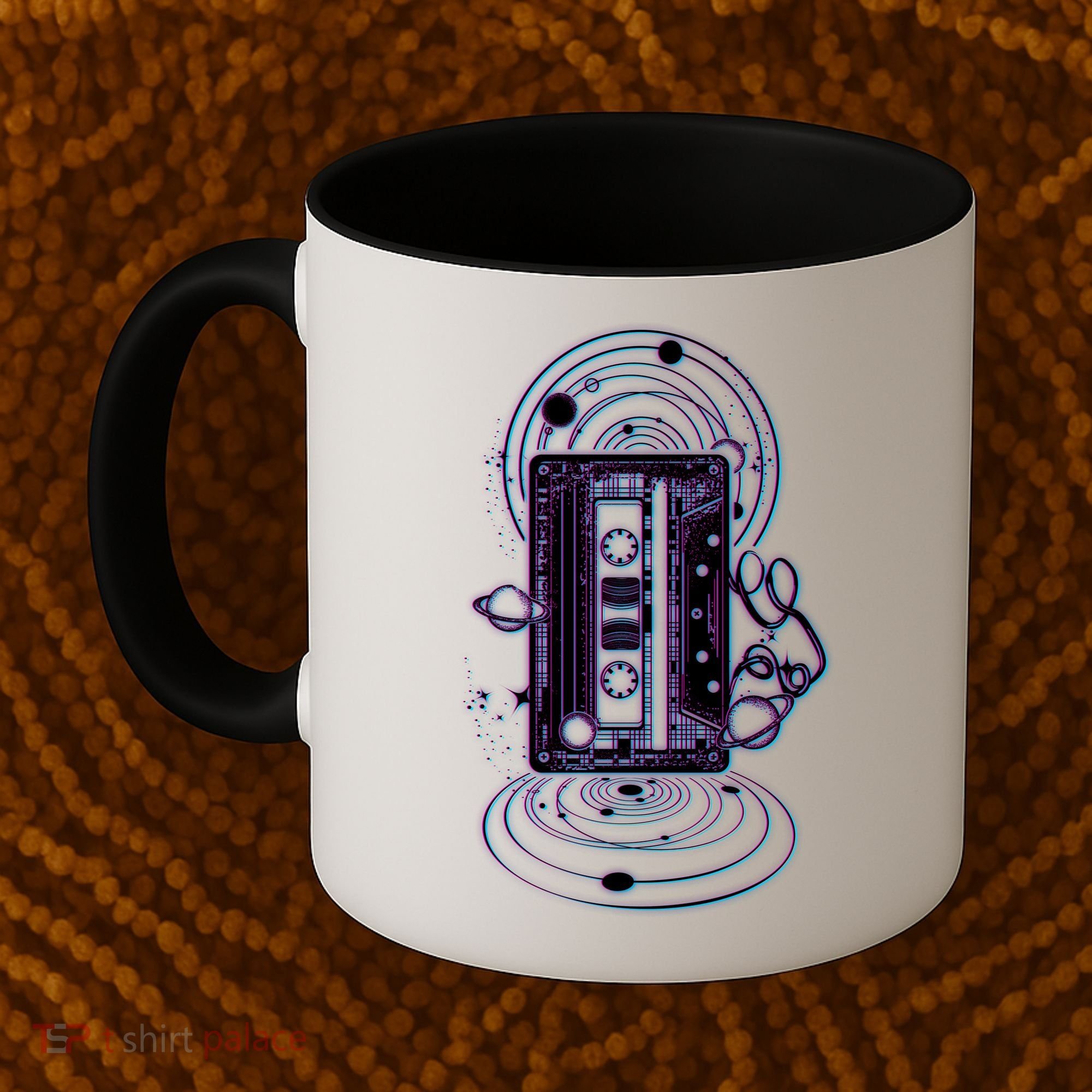 Galaxy Retro Space Cassette Tape Coffee Mug