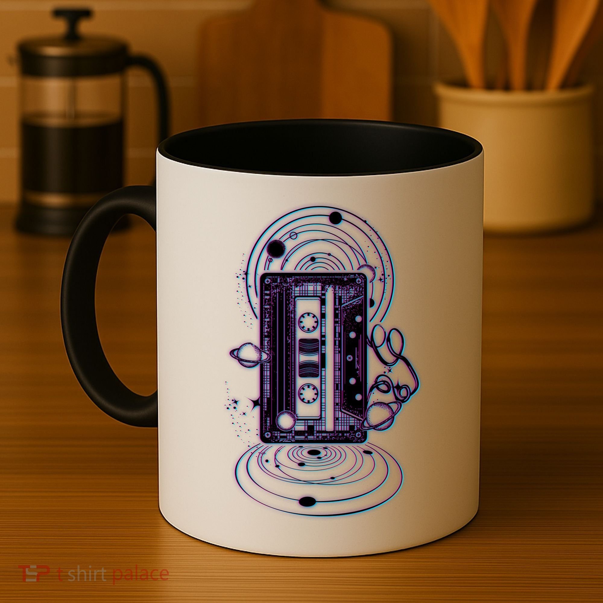 Galaxy Retro Space Cassette Tape Coffee Mug