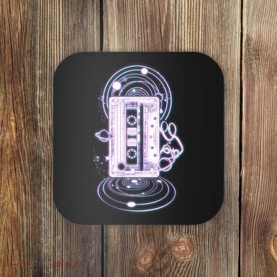Galaxy Retro Space Cassette Tape Coaster