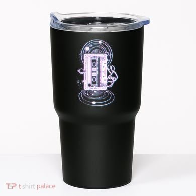 Galaxy Retro Space Cassette Tape Tumbler