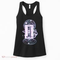 Galaxy Retro Space Cassette Tape Women's Tank Top thumb 0