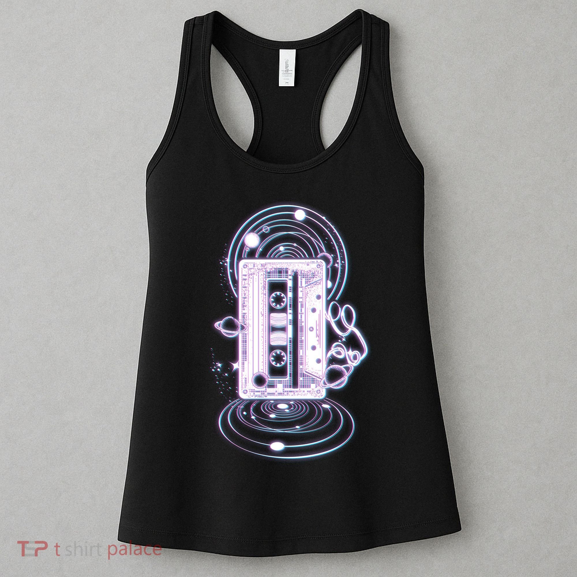 Galaxy Retro Space Cassette Tape Women's Tank Top