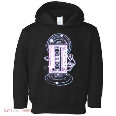 Galaxy Retro Space Cassette Tape Toddler Hoodie
